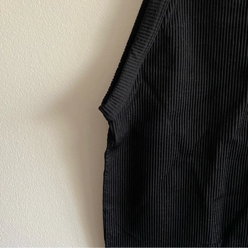 Free People Intimately Black Ribbed Crewneck Stretch Tank Top Size M/L READ - Picture 9 of 13